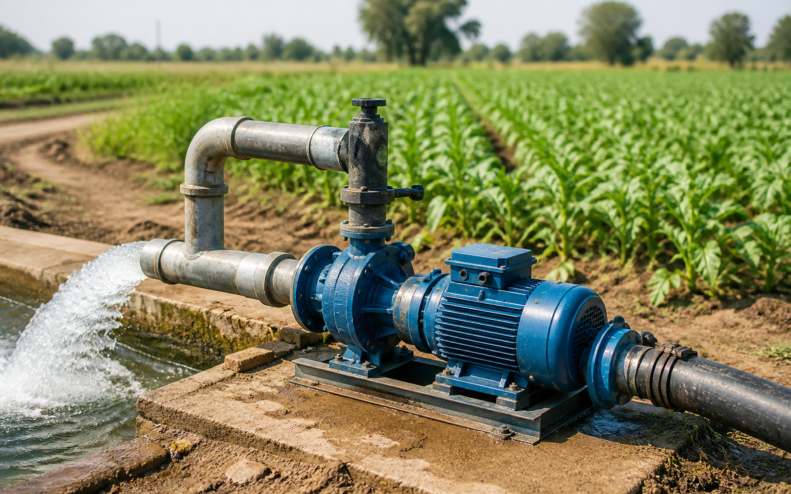 Water pump used for farm irrigation